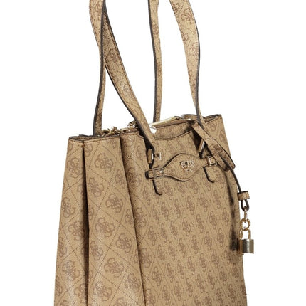 SEO. Guess Jeans Damen Schwarze Tasche - Beige Linkreich