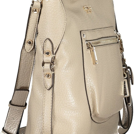 SEO. GUESS JEANS Damen-Tasche Beige – Elegante Schultertasche für Frühjahr/Sommer | soulluna.de - Schwarz Linkreich