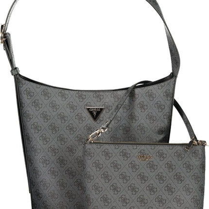 SEO. Guess Jeans Damen - Tasche, Beige - Schwarz Linkreich