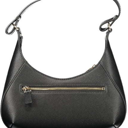 SEO. GUESS JEANS Damen Tasche schwarz – Elegante Schultertasche mit Logo - Details - Schwarz Linkreich