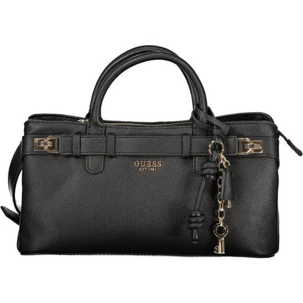 SEO. GUESS JEANS Damen Tasche schwarz – Elegante Umhängetasche mit Schultergurt für Herbst/Winter - Schwarz Linkreich