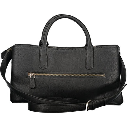 SEO. GUESS JEANS Damen Tasche schwarz – Elegante Umhängetasche mit Schultergurt für Herbst/Winter - Braun Linkreich