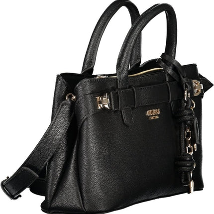 SEO. GUESS JEANS Damen Tasche schwarz – Elegante Umhängetasche mit Schultergurt für Herbst/Winter - Braun Linkreich