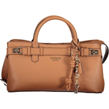 SEO. GUESS JEANS Damen Tasche schwarz – Elegante Umhängetasche mit Schultergurt für Herbst/Winter - Braun Linkreich