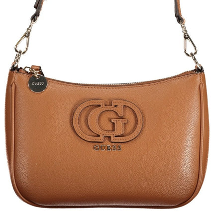 SEO. GUESS JEANS Damen Taschen – Isola - tasche, mit Reißverschluss - Braun Linkreich