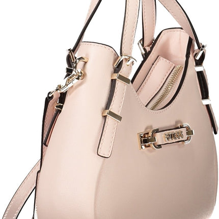 SEO. GUESS JEANS Damentasche Rosa – Modische Handtasche für Damen mit Schultergurt - Schwarz Linkreich