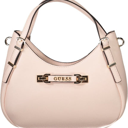 SEO. GUESS JEANS Damentasche Rosa – Modische Handtasche für Damen mit Schultergurt - Beige Linkreich