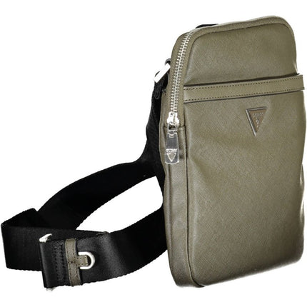 SEO. GUESS JEANS Schultertasche Herren – Grüne Umhängetasche aus recyceltem Nylon - Grün Linkreich