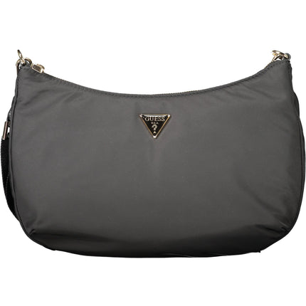 GUESS JEANS Damentasche Schwarz – Ökologische Schultertasche mit verstellbarem Gurt