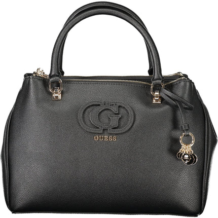 GUESS JEANS Damentasche Schwarz – Elegante Handtasche mit Schultergurt für Damen