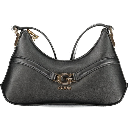 GUESS JEANS Damen Tasche schwarz – Schultertasche mit Logo-Details für Herbst/Winter