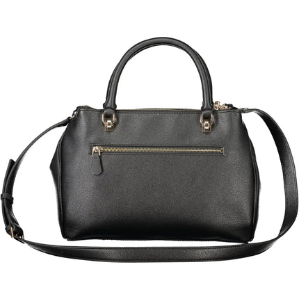 GUESS JEANS Damentasche Schwarz – Elegante Handtasche mit Schultergurt für Damen