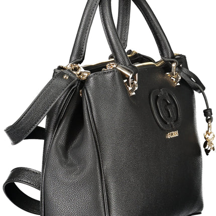 GUESS JEANS Damentasche Schwarz – Elegante Handtasche mit Schultergurt für Damen