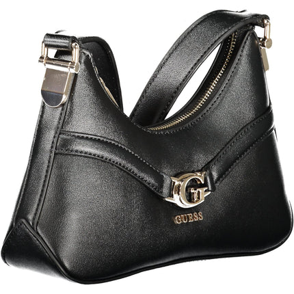 GUESS JEANS Damen Tasche schwarz – Schultertasche mit Logo-Details für Herbst/Winter