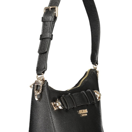 GUESS JEANS Damen-Tasche schwarz – Elegante Umhängetasche mit Logo-Details