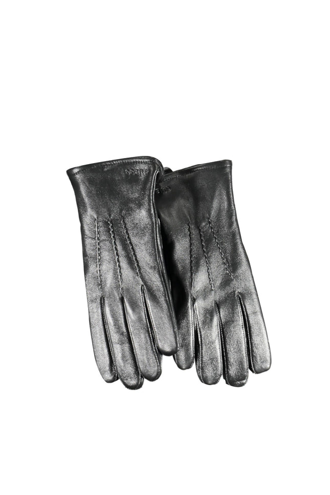 GUESS JEANS Black Man Handschuhe Herren – Lederhandschuhe mit Logo-Detail