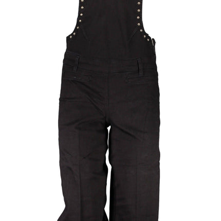 GUESS JEANS Schwarze Damen-Latzhose – Stilvolle Nieten-Optik für Herbst/Winter