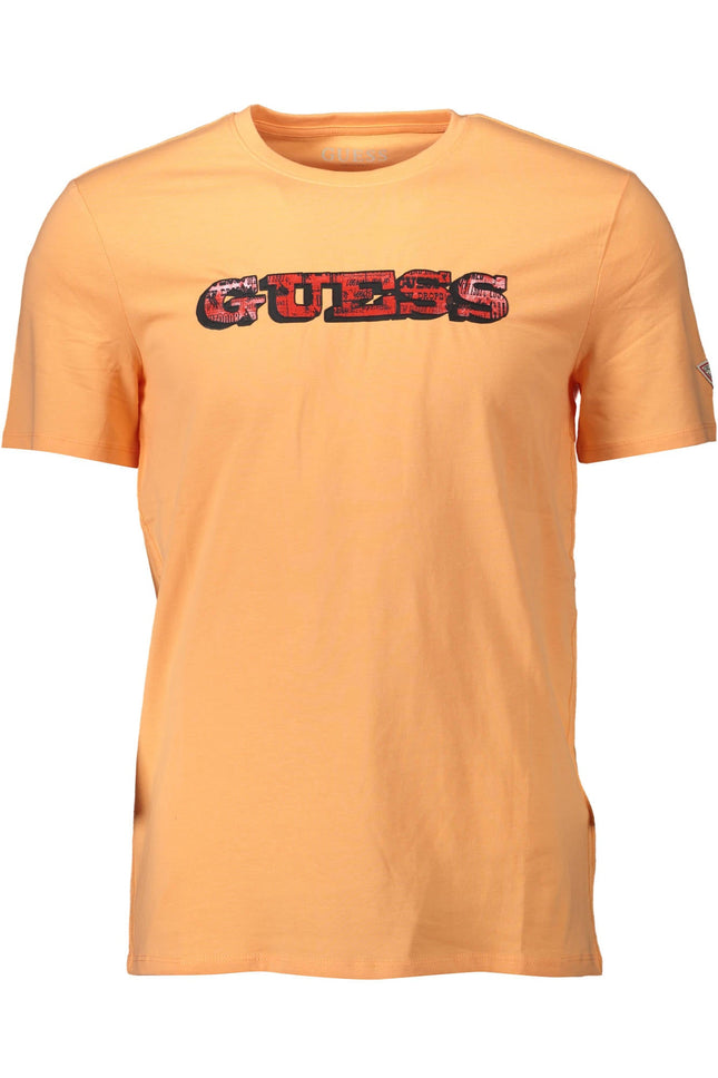 GUESS JEANS HERREN KURZARM T-SHIRT ORANGE