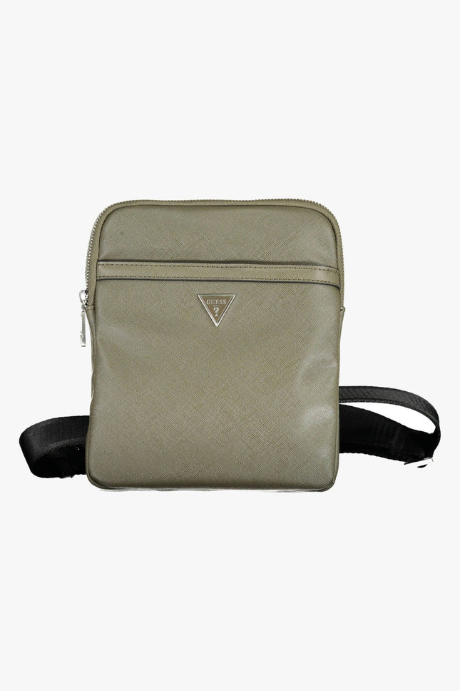 GUESS JEANS Schultertasche Herren – Grüne Umhängetasche aus recyceltem Nylon