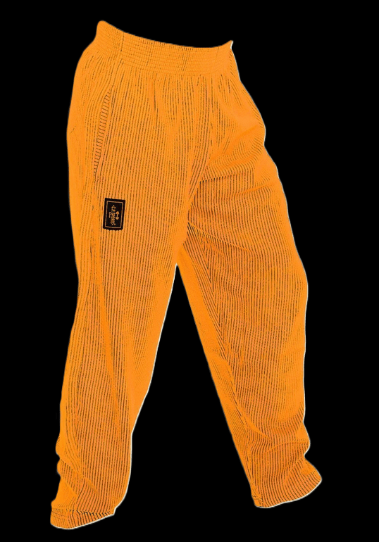 SEO. Gym - Hose - Trainings Hose - Bodybuilding Hose und Freizeithose - Orange Linkreich