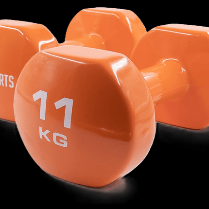 SEO. Gymnastikhanteln 11 Kg - Paarweise - C.P. Sports - Orange Linkreich