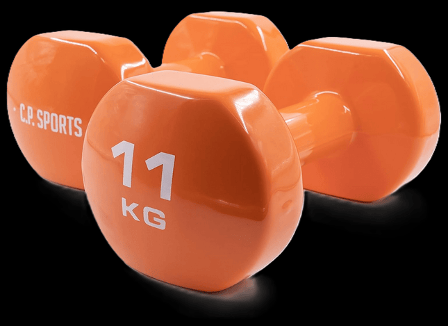 SEO. Gymnastikhanteln 11 Kg - Paarweise - C.P. Sports - Orange Linkreich