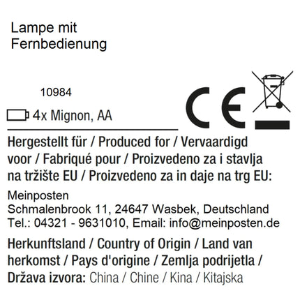 Hängelampe LED Braun Seil Macrame Hängeleuchte Timer Fernbedienung  Ø15cm Lampe