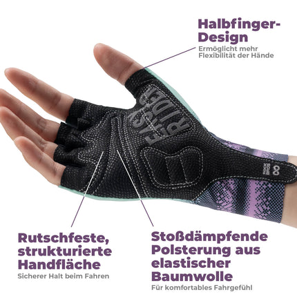 Halbfinger - Fahrradhandschuhe Atmungsaktiv Rutschfest Sommer (Fahrradhandschuhe) kaufen bei Linkreich – Jetzt entdecken!