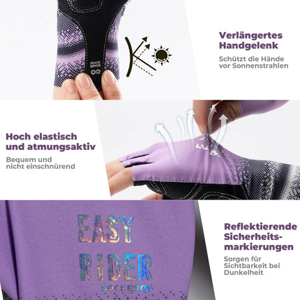 Halbfinger - Fahrradhandschuhe Atmungsaktiv Rutschfest Sommer (Fahrradhandschuhe) kaufen bei Linkreich – Jetzt entdecken!