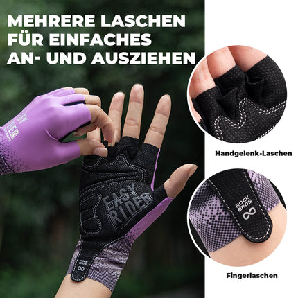Halbfinger - Fahrradhandschuhe Atmungsaktiv Rutschfest Sommer (Fahrradhandschuhe) kaufen bei Linkreich – Jetzt entdecken!