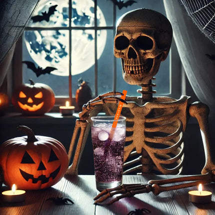 Halloween Glasstrohhalme Spooky Vibes in Halloween Farben - 20cm (Glastrinkhalme) kaufen bei Linkreich – Jetzt entdecken!