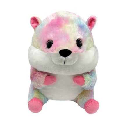 SEO. Hamster Glitzer Kuscheltier 20 cm - Pink Rainbow Rosa Plüschtier Stofftier - Linkreich