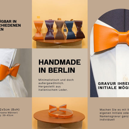 Handgefertigte Lederfliege, personalisiertes Hochzeitsgeschenk, braune Fliege für Herren, Geschenk für zukünftigen Ehemann () kaufen bei Linkreich – Jetzt entdecken!