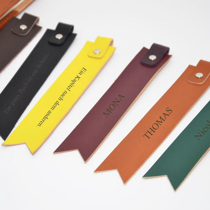Handgefertigtes Leder - Lesezeichen. Mit Gravur von Namen, Initialen oder Zitaten. Einzigartiges Geschenk für Bücherfreunde. () kaufen bei Linkreich – Jetzt entdecken!