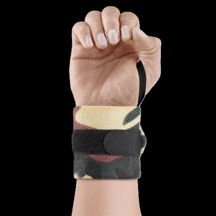 SEO. Handgelenkbandagen - mit starkem Klettverschluss & Daumenspannschlaufe - C.P - T18 - Camo Olive Grün Linkreich