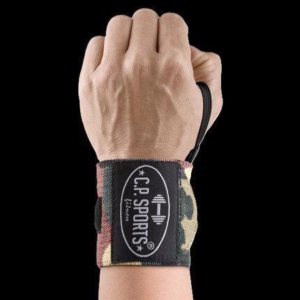 SEO. Handgelenkbandagen - mit starkem Klettverschluss & Daumenspannschlaufe - C.P - T18 - Camo Olive Grün Linkreich