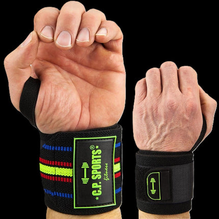 SEO. Handgelenkbandagen /Strongman - 60cm - C.P. Sports - T20 - 3 - Tricolor Linkreich