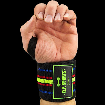 SEO. Handgelenkbandagen /Strongman - 60cm - C.P. Sports - T20 - 3 - Tricolor Linkreich