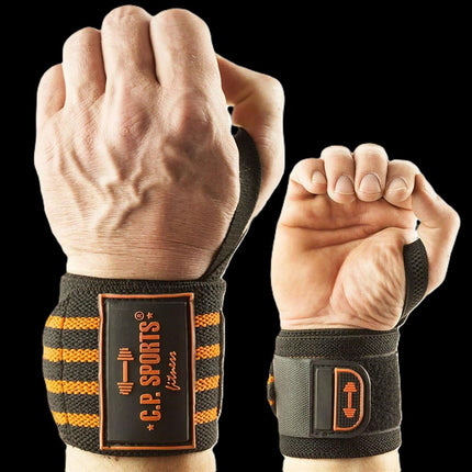SEO. Handgelenkbandagen /Strongman - verichiedene Farben - C.P. Sports - T20 - 1 - Orange Linkreich