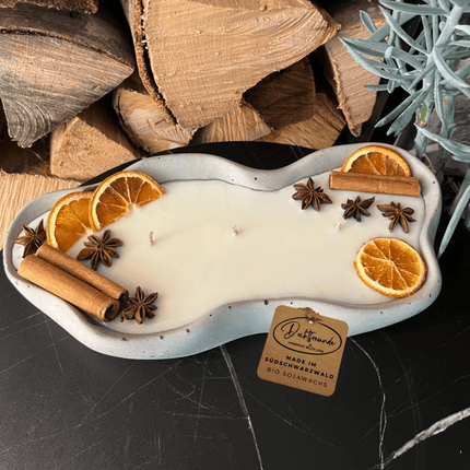 Handgemachte Betonduftkerze "Wave: Grey or Black" Bio Sojawachs mit Vanilla Toffee Duft - Betondekoration - Betonaccessoires oder Betondeko für Zuhause (Duftkerze) kaufen bei Linkreich – Jetzt entdecken!