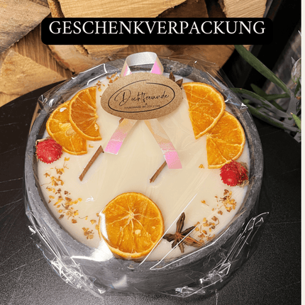 Handgemachte Betonkerze "Big Black" Duft Vanilla Toffee von DochtFreunde (Duftkerze) kaufen bei Linkreich – Jetzt entdecken!