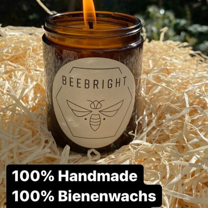 Handgemachte Bienenwachskerze - regional hergestellt