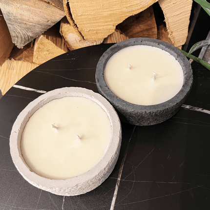 Handgemachtes Betonkerzen - Set "Black and White natural" - Stilvolle Sojawachskerze für Ihr Zuhause. Aromatherapie Kerze - aus dem Südschwarzwald (Duftkerze) kaufen bei Linkreich – Jetzt entdecken!