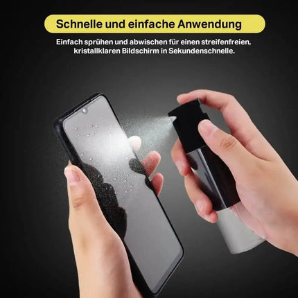 Nachfüllbarer Display-Reiniger – Mit integriertem Mikrofasertuch