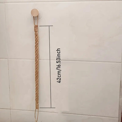 SEO. Hanfseil Toilettenpapierhalter selbstklebend, Massivholz Baumwollseil für´s Wohnmobil - Linkreich