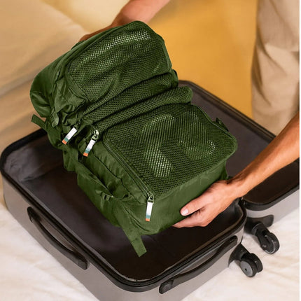 SEO. Hanging Packing Cubes - Forest Green Linkreich