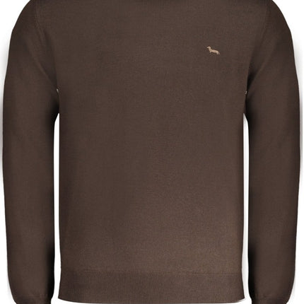 SEO. HARMONT & BLAINE Grüner Herrenpullover – Italienische Qualität aus 100% Lana - Braun Linkreich