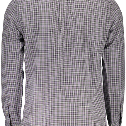 HARMONT & BLAINE Langarmhemd Herren Lila – Klassisches Baumwollhemd für Herbst/Winter