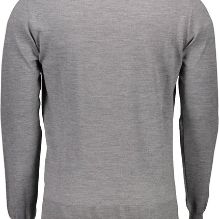 HARMONT & BLAINE Pullover Herren – Grauer Wollpullover aus Italien für Herbst/Winter