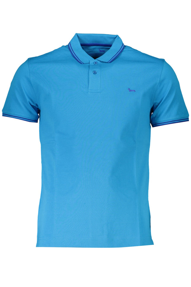 HARMONT & BLAINE Poloshirt Herren – Kurzärmliges Polohemd in Blau mit Logo-Stickerei